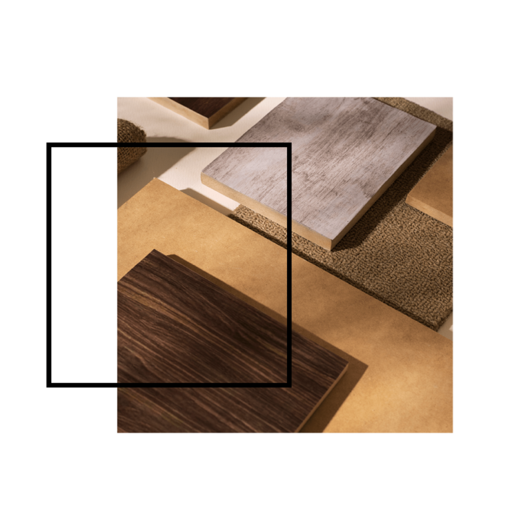 Muestras de materiales y texturas para muebles personalizados en Barcelona
